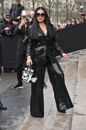 PFW Haute Couture Elie Saab Outside Arrivals Haifa Wehbe arriving at Elie Saab show during Paris Fashion Week Haute Couture in Paris, France on January 28, 2026. Photo by Julien Reynaud APS-Medias ABACAPRESS.COM Paris France  Copyright: xReynaudxJulien APS-Medias ABACAx
