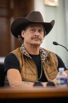 Senate Entertainment Hearing in Washington WASHINGTON, DC - JANUARY 28: Robert Ritchie, Kid Rock, testifies before a Senate hearing on the entertainment industry in Washington, DC on January 28, 2026. Nathan Posner Anadolu Washington United States. Editorial use only. Please get in touch for any other usage.  Copyright: x2026xAnadoluxNathanxPosnerx