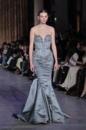 PFW - Zuhair Murad Runway Model walks the runway during the Zuhair Murad Haute Couture Spring Summer show as part of Paris Fashion Week on January 28, 2026 in Paris, France. Photo by Jana Call me J ABACAPRESS.COM Paris Ile de France France  Copyright: xJanaxCallxmexJ ABACAx