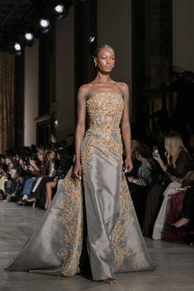 PFW - Zuhair Murad Runway Model walks the runway during the Zuhair Murad Haute Couture Spring Summer show as part of Paris Fashion Week on January 28, 2026 in Paris, France. Photo by Jana Call me J ABACAPRESS.COM Paris Ile de France France  Copyright: xJanaxCallxmexJ ABACAx