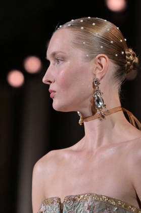 PFW - Zuhair Murad Runway Model walks the runway during the Zuhair Murad Haute Couture Spring Summer show as part of Paris Fashion Week on January 28, 2026 in Paris, France. Photo by Jana Call me J ABACAPRESS.COM Paris Ile de France France  Copyright: xJanaxCallxmexJ ABACAx
