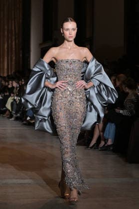 PFW - Zuhair Murad Runway Model walks the runway during the Zuhair Murad Haute Couture Spring Summer show as part of Paris Fashion Week on January 28, 2026 in Paris, France. Photo by Jana Call me J ABACAPRESS.COM Paris Ile de France France  Copyright: xJanaxCallxmexJ ABACAx