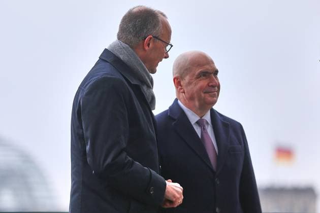 Berlin, Deutschland, 28.01.2026: Bundeskanzleramt: Besuch des rumänischen Ministerpräsidenten: Bundeskanzler Friedrich Merz (CDU) und Ilie Bolojan *** Berlin, Germany, 28 01 2026 Federal Chancellery Visit of the Romanian Prime Minister Federal Chancellor Friedrich Merz CDU and Ilie Bolojan Copyright: xdtsxNachrichtenagenturx dts_103769