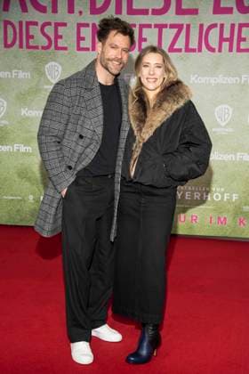 Ken Duken und Marisa Leoni Bach zu Gast auf dem roten Teppich bei der Kino Film Premiere Ach diese Lücke Luecke , Diese Entsetzliche Luecke im Zoo Palast Berlin am 28.01.2025in Berlin Berlin Deutschland