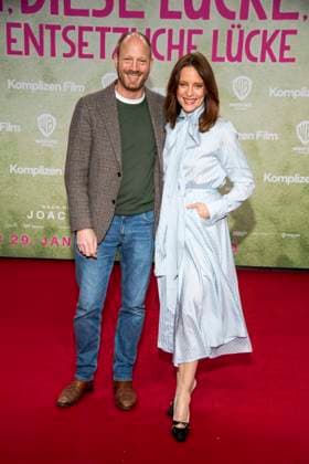 Johann von Bülow Buelow und Anne Ratte-Polle zu Gast auf dem roten Teppich bei der Kino Film Premiere Ach diese Lücke Luecke , Diese Entsetzliche Luecke im Zoo Palast Berlin am 28.01.2025in Berlin Berlin Deutschland
