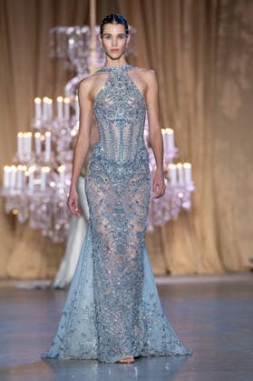 PFW - Zuhair Murad Runway A model walks the runway during the Zuhair Murad Haute Couture Week Spring Summer 2026 show as part of Paris Fashion Week on January 28, 2026 in Paris, France. Photo by Laurent Zabulon ABACAPRESS.COM Paris France  Copyright: xZabulonxLaurent ABACAx