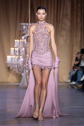 PFW - Zuhair Murad Runway A model walks the runway during the Zuhair Murad Haute Couture Week Spring Summer 2026 show as part of Paris Fashion Week on January 28, 2026 in Paris, France. Photo by Laurent Zabulon ABACAPRESS.COM Paris France  Copyright: xZabulonxLaurent ABACAx