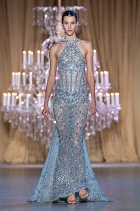 PFW - Zuhair Murad Runway A model walks the runway during the Zuhair Murad Haute Couture Week Spring Summer 2026 show as part of Paris Fashion Week on January 28, 2026 in Paris, France. Photo by Laurent Zabulon ABACAPRESS.COM Paris France  Copyright: xZabulonxLaurent ABACAx