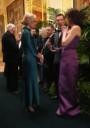. 28 01 2026. Windsor, United Kingdom. Sophie, Duchess of Edinburgh with Benedict Cumberbatch and Sophie Hunte at the Finding Harmony: A King s Vision premiere at Windsor Castle , United Kingdom.  xPoolx xi-Imagesx IIM-26533-0034