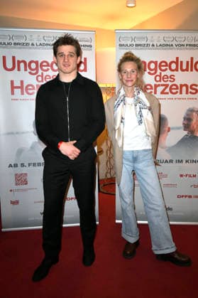 Giulio Brizzi und Ladina von Frisching bei der Premiere des Kinofilms Ungeduld des Herzens Impatience of the Heart im Kino Filmkunst66. Berlin, 28.01.2026