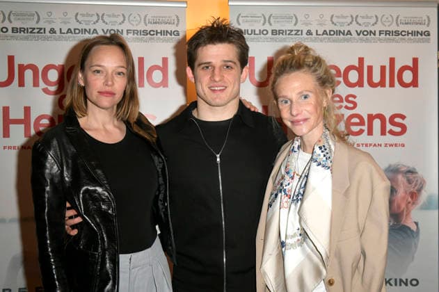 Livia Matthes, Giulio Brizzi und Ladina von Frisching bei der Premiere des Kinofilms Ungeduld des Herzens Impatience of the Heart im Kino Filmkunst66. Berlin, 28.01.2026