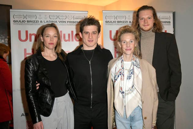 Livia Matthes, Giulio Brizzi, Ladina von Frisching und Lorenzo Gandolfo bei der Premiere des Kinofilms Ungeduld des Herzens im Kino Filmkunst66. Berlin, 28.01.2026