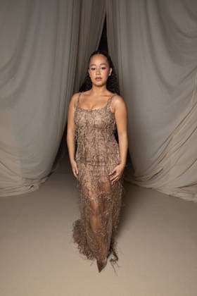 Lena Mahfouf at the Front Row of the Ashi Studio Haute Couture Collection Spring Summer 2026 during Paris Fashion Week PFW , Palais Brongniart, Paris, France, January 29, 2026 Jeremy Melloul Bestimage Front Row Ashi Studio Haute Couture Spring summer 2026 during Paris Fashion Week on January 29, 2026 Paris France  Copyright: xJeremyxMelloulx xBestimagexJeremyxMelloulx xBestimagex