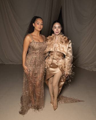 Lena Mahfouf, Heart Evangelista at the Front Row of the Ashi Studio Haute Couture Collection Spring Summer 2026 during Paris Fashion Week PFW , Palais Brongniart, Paris, France, January 29, 2026 Jeremy Melloul Bestimage Front Row Ashi Studio Haute Couture Spring summer 2026 during Paris Fashion Week on January 29, 2026 Paris France  Copyright: xJeremyxMelloulx xBestimagexJeremyxMelloulx xBestimagex