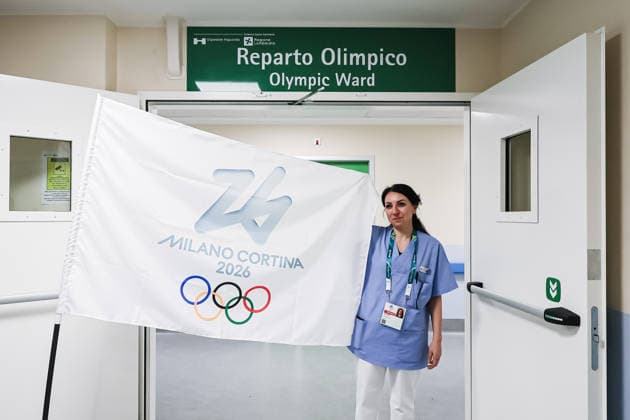 Milan, The inauguration of the new Emergency Room and Olympic Ward, operational during the XXV Winter Olympic Games Milan-Cortina 2026 at Niguarda Hospital. Pictured: A view of the wards reserved for athletes and patients during the Olympics.  Copyright: xAlessandroxBremecx xipa-agency.netx xx IPA_Agency_IPA70709412