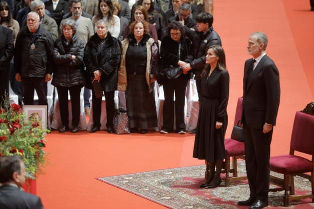 The King and Queen of Spain attend the funeral mass in memory of the 45 people killed in the train accident in Adamuz Cordoba King Felipe VI and Queen Letizia, during the funeral mass in memory of the 45 people killed in the train accident in Adamuz Cordoba On January 29, 2026 in Huelva, Spain The Archbishop of Huelva, Santiago Gomez Sierra, has presided over the religious ceremony in memory of the 45 people killed in the train accident in Adamuz Cordoba, Santiago Gómez Sierra, has presided over the religious ceremony in memory of the 45 people who died in the train accident in Adamuz Córdoba , held at the Carolina Marín Sports Palace because the Cathedral of La Merced does not have enough capacity to accommodate the crowd of attendees 29  Copyright: xClaraxCarrascox 7253765