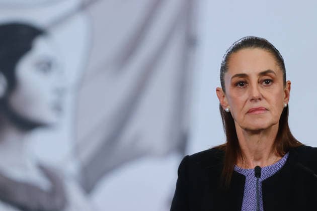 Mexico s President Claudia Sheinbaum speaks during a news conference about her conversation with US President Donald Trump regarding the USMCA and security issues at National Palace. Mexico City Mexico - ZUMAe321 20260129_zia_e321_004 Copyright: xCarlosxSantiagox