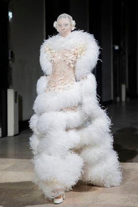PFW Germanier runway EB A model presents a creation for Germanier for the Women s Haute Couture Spring Summer 2026 collection fashion show as part of the Paris Haute Couture Fashion Week, in Paris, on January 29, 2026. Photo by Eliot Blondet ABACAPRESS.COM Paris France France  Copyright: xBlondetxEliot ABACAx