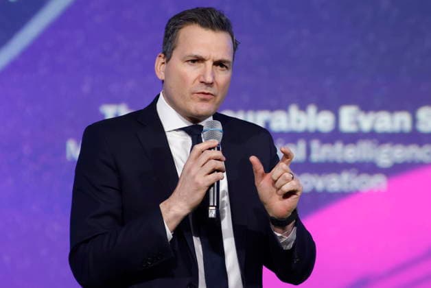 January 29, 2026, Ottawa, On, Canada: Artificial Intelligence and Digital Innovation Minister Evan Solomon speaks at the Prime Time screen and media industry conference in Ottawa, on Thursday, January 29, 2026. Ottawa Canada  - ZUMAc35_ 20260129_zaf_c35_089 Copyright: xPatrickxDoylex