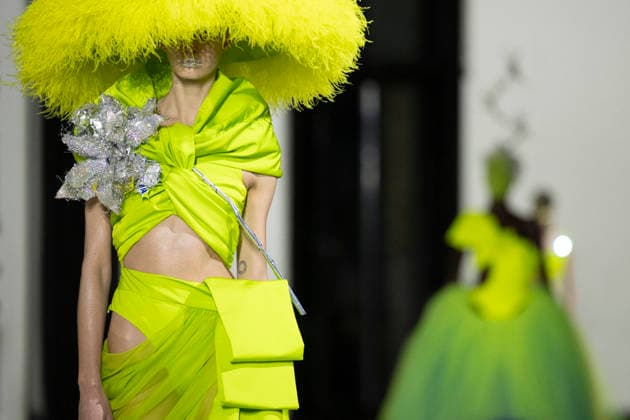 PFW Germanier runway EB A model presents a creation for Germanier for the Women s Haute Couture Spring Summer 2026 collection fashion show as part of the Paris Haute Couture Fashion Week, in Paris, on January 29, 2026. Photo by Eliot Blondet ABACAPRESS.COM Paris France France  Copyright: xBlondetxEliot ABACAx