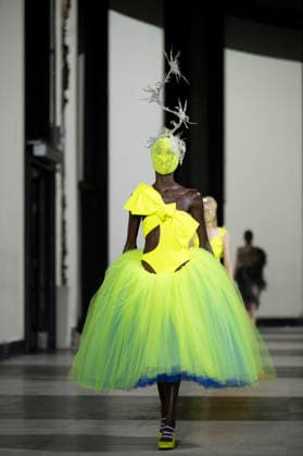 PFW Germanier runway EB A model presents a creation for Germanier for the Women s Haute Couture Spring Summer 2026 collection fashion show as part of the Paris Haute Couture Fashion Week, in Paris, on January 29, 2026. Photo by Eliot Blondet ABACAPRESS.COM Paris France France  Copyright: xBlondetxEliot ABACAx