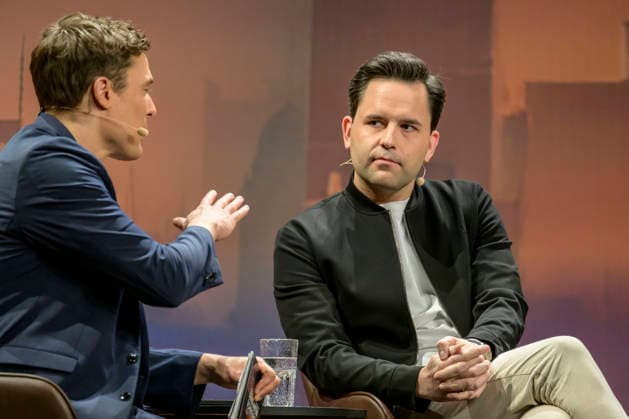 GER, Berlin, Constantin Schreiber - Late Night, on stage, at the Urania, pictured from left: Constantin Schreiber , Johannes Winkel (CDU). January 29, 2026, Copyright: HMBxMedia UwexKoch