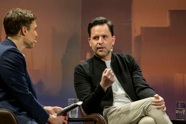 GER, Berlin, Constantin Schreiber - Late Night, on stage, at the Urania, pictured from left: Constantin Schreiber, Johannes Winkel (CDU), January 29, 2026, Copyright: HMBxMedia UwexKoch