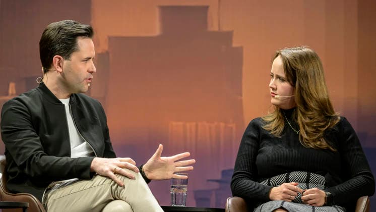 GER, Berlin, Constantin Schreiber - Late Night, on stage, at the Urania, pictured from left: Johannes Winkel (CDU), Ricarda Lang (Gruene), January 29, 2026, Copyright: HMBxMedia UwexKoch