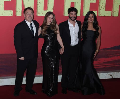 Send Help premiere London, UK. Sam Raimi with Rachel McAdams, Zainab Azizi and Dylan O™Brien at the premiere of Send Help. Odeon Luxe. 29th January 2026. LMK11-S290126-001 Steve Bealing Landmark Media 