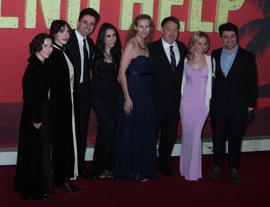 Send Help premiere London, UK. Sam Raimi with Emma Raimi and Yvonne Flores and others at the premiere of Send Help. Odeon Luxe. 29th January 2026. LMK11-S290126-001 Steve Bealing Landmark Media 