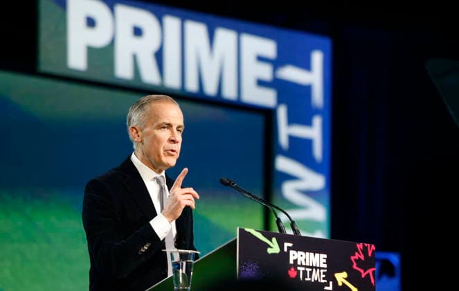 January 29, 2026, Ottawa, On, Canada: Prime Minister Mark Carney speaks at the Prime Time screen and media industry conference gala in Ottawa, on Thursday, January 29, 2026. Ottawa Canada  - ZUMAc35_ 20260129_zaf_c35_196 Copyright: xPatrickxDoylex