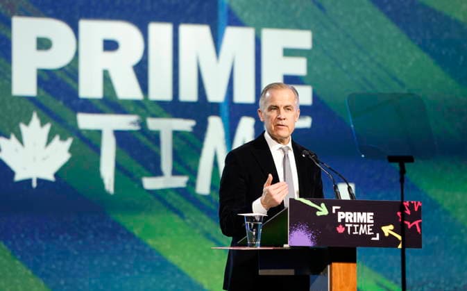 January 29, 2026, Ottawa, On, Canada: Prime Minister Mark Carney speaks at the Prime Time screen and media industry conference gala in Ottawa, on Thursday, January 29, 2026. Ottawa Canada  - ZUMAc35_ 20260129_zaf_c35_197 Copyright: xPatrickxDoylex