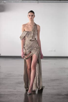 PFW - Rami Al Ali Runway A model walks the runway at the Rami Al Ali Haute Couture Spring Summer 2026 show, as part of Paris Fashion Week in Paris, France on January 29th, 2026. Rami Al Ali is the first Syrian fashion designer to present a collection ‘officially’ at the Paris Haute Couture week. Photo by Ammar Abd Rabbo ABACAPRESS.COM Paris France  Copyright: xAbdxRabboxAmmar ABACAx