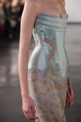 PFW - Rami Al Ali Runway A model walks the runway at the Rami Al Ali Haute Couture Spring Summer 2026 show, as part of Paris Fashion Week in Paris, France on January 29th, 2026. Rami Al Ali is the first Syrian fashion designer to present a collection ‘officially’ at the Paris Haute Couture week. Photo by Ammar Abd Rabbo ABACAPRESS.COM Paris France  Copyright: xAbdxRabboxAmmar ABACAx