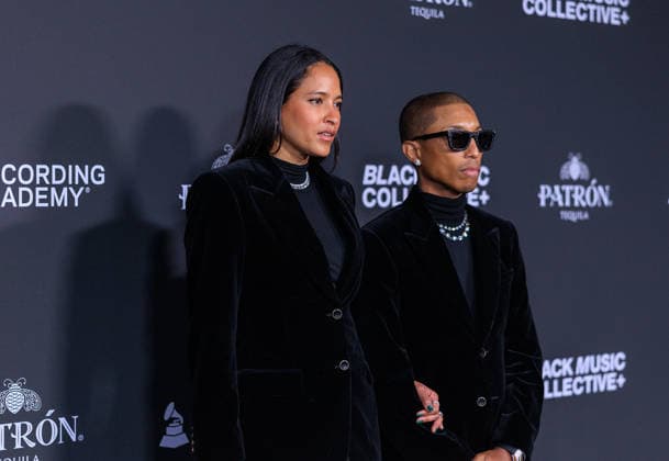 January 29, 2026, Century City, California, USA: Pharrell Williams and Helen Lasichanh at the Recording Academy Honors Presented by the Black Music Collective on Thursday January 29, 2026 at the Fairmont Century Plaza Hotel in Century City, California. JAVIER ROJAS PI Century City USA - ZUMAp124 20260129_zaa_p124_005 Copyright: xJavierxRojasx