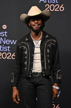 Spotify™s 2026 Best New Artist Party Shaboozey arriving to Spotify™s 2026 Best New Artist Party held at The Lot on January 29, 2026 in Los Angeles, Ca. Los Angeles The Lot California USA Copyright: xTammiexArroyox xAFF-USA.comx