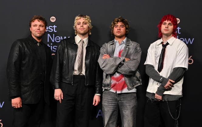 Spotify™s 2026 Best New Artist Party 5 Seconds of Summer arriving to Spotify™s 2026 Best New Artist Party held at The Lot on January 29, 2026 in Los Angeles, Ca. Los Angeles The Lot California USA Copyright: xTammiexArroyox xAFF-USA.comx
