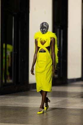 Model lors du défilé Germanier, Collection Haute Couture Printemps Eté 2026 lors de la Fashion Week de Paris fashion week PFW le 29 janvier 2026 Thibault Duboucher Bestimage Germanier fashion show, Spring Summer 2026 Haute Couture Collection during Paris Fashion Week PFW on 29 January 2026 Paris France  Copyright: xThibaultxDuboucherx xBestimagexThibaultxDuboucherx xBestimagex