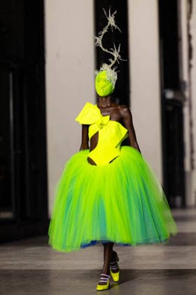 Model lors du défilé Germanier, Collection Haute Couture Printemps Eté 2026 lors de la Fashion Week de Paris fashion week PFW le 29 janvier 2026 Thibault Duboucher Bestimage Germanier fashion show, Spring Summer 2026 Haute Couture Collection during Paris Fashion Week PFW on 29 January 2026 Paris France  Copyright: xThibaultxDuboucherx xBestimagexThibaultxDuboucherx xBestimagex