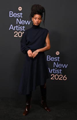 Spotify™s 2026 Best New Artist Party Willow Smith arriving to Spotify™s 2026 Best New Artist Party held at The Lot on January 29, 2026 in Los Angeles, Ca. Los Angeles The Lot California USA Copyright: xTammiexArroyox xAFF-USA.comx