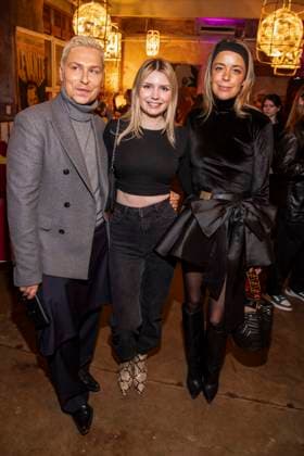 Dawid Tomaszewski, Eva Bloss und Marina Hoermanseder zu Gast beim Launch des Podcasts Wondermom von Natascha Ochsenknecht in der Fabrik 23 in Berlin am 29.01.2026 Berlin Deutschland