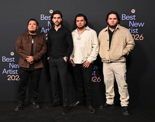 Spotify™s 2026 Best New Artist Party Fuerza Regida arriving to Spotify™s 2026 Best New Artist Party held at The Lot on January 29, 2026 in Los Angeles, Ca. Los Angeles The Lot California USA Copyright: xTammiexArroyox xAFF-USA.comx