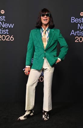 Spotify™s 2026 Best New Artist Party Mr. Fantasy arriving to Spotify™s 2026 Best New Artist Party held at The Lot on January 29, 2026 in Los Angeles, Ca. Los Angeles The Lot California USA Copyright: xTammiexArroyox xAFF-USA.comx