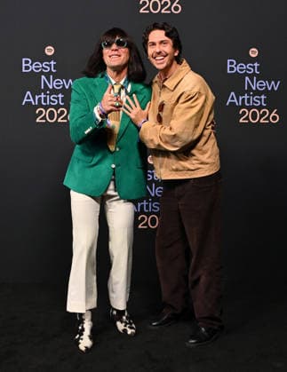 Spotify™s 2026 Best New Artist Party Mr. Fantasy and Nat Wolf arriving to Spotify™s 2026 Best New Artist Party held at The Lot on January 29, 2026 in Los Angeles, Ca. Los Angeles The Lot California USA Copyright: xTammiexArroyox xAFF-USA.comx