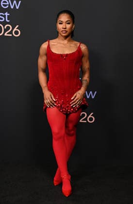 Spotify™s 2026 Best New Artist Party Jordan Chiles arriving to Spotify™s 2026 Best New Artist Party held at The Lot on January 29, 2026 in Los Angeles, Ca. Los Angeles The Lot California USA Copyright: xTammiexArroyox xAFF-USA.comx