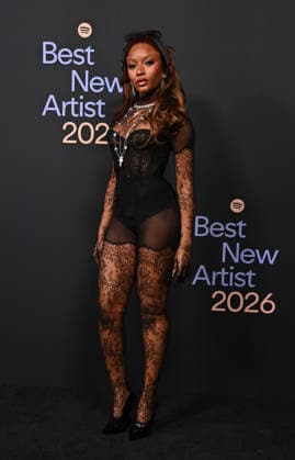 Spotify™s 2026 Best New Artist Party Ayra Starr arriving to Spotify™s 2026 Best New Artist Party held at The Lot on January 29, 2026 in Los Angeles, Ca. Los Angeles The Lot California USA Copyright: xTammiexArroyox xAFF-USA.comx