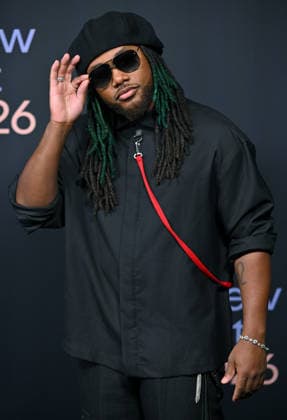 Leon Thomas III arrives for Spotify s 2026 Best New Artist Party at The Lot at Formosa in West Hollywood, California on Thursday, January 29, 2026.  LAP20260129704 CHRISxCHEW