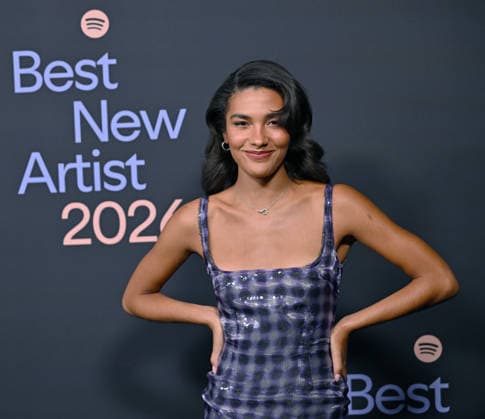 Olivia Dean arrives for Spotify s 2026 Best New Artist Party at The Lot at Formosa in West Hollywood, California on Thursday, January 29, 2026.  LAP20260129705 CHRISxCHEW