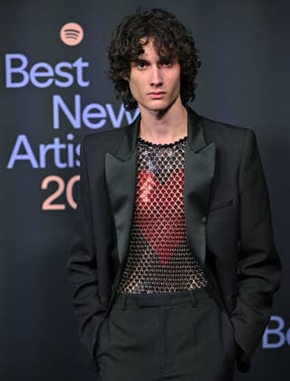 Sombr arrives for Spotify s 2026 Best New Artist Party at The Lot at Formosa in West Hollywood, California on Thursday, January 29, 2026.  LAP20260129700 CHRISxCHEW