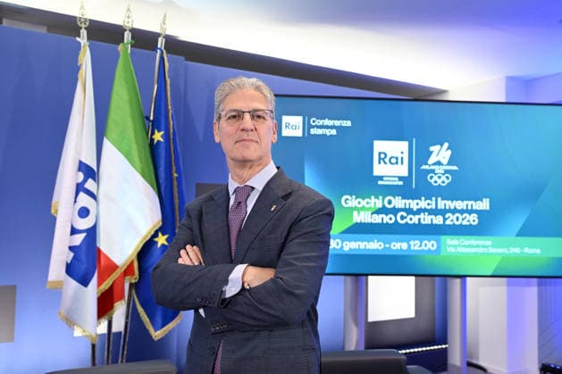 Rai, press conference to present the XXV Olympic Winter Games Milan Cortina January 30, 2026, Rome. Rai. Press conference to present the XXV Olympic Winter Games Milan-Cortina. Pictured is Paolo Petrecca, Director of RaiSport., Credit:Maria Laura Antonelli Avalon Italy., Rome  Copyright: xMariaxLauraxAntonellix xAvalonx 1070616988